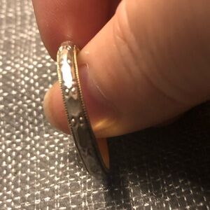 Elegant Sterling Silver & 18kt Gold Ring- 152A $40 or $35 w/offer